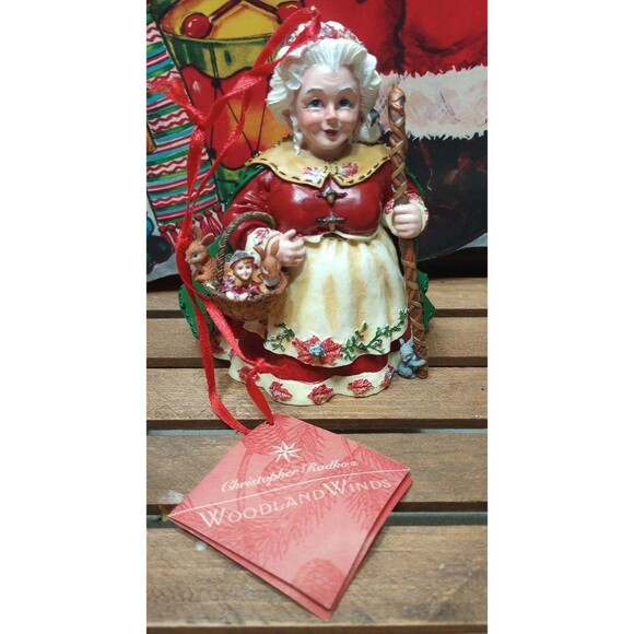 1999 Christopher Radko "Carved Nana Leaf " Woodland Winds Ornament Collection - Picture 5 of 14